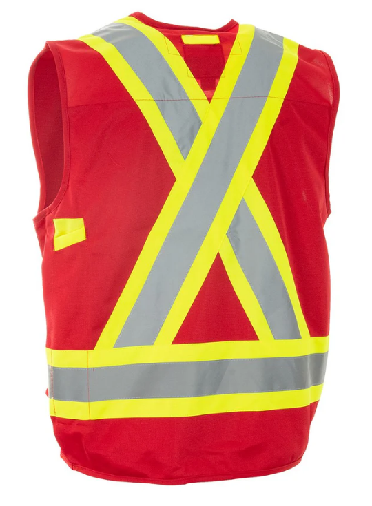 Forcefield Hi Vis Safety Surveyor's Vest 022-TVSURV168
