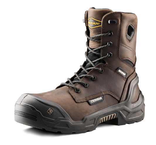 Men's Terra Exile 25 8" Waterproof Composite Toe Safety Work Boot - 1311BK/1311DB