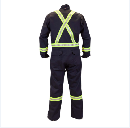 Big Bill® High-Visibility Flame Resistant Heavy-Duty Welder's Coverall - Navy - 415W11