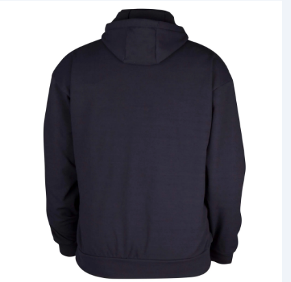 Big Bill® Flame Resistant Wind Resistant Zip-Front Sweatshirt with Detachable Hood - Navy - DW27WP12