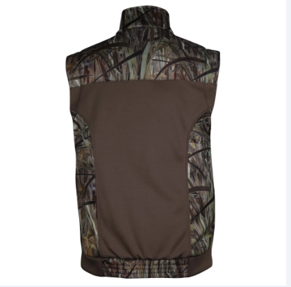 BIG BILL® Softshell Fleece Vest - Cattail Camo - BBVTC