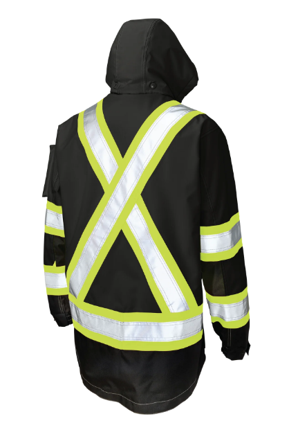 TOUGH DUCK RIPSTOP SAFETY HI-VIS SHELL JACKET - SJ28