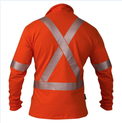 BIG BILL® Hi Vis Flame Resistant Quarter-Zip Grid Fleece - SRT29PS11