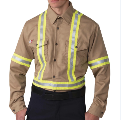Big Bill® Flashtrap® Ventilated Flame Resistant Shirt with Reflective Tape - 1115US7