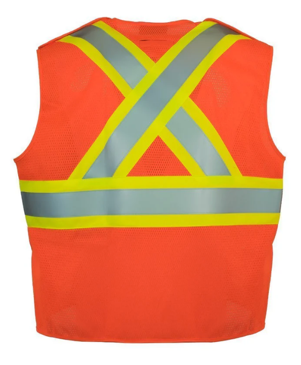 Forcefield Fire Resistant (FR) 5-Point Tear-away Hi Vis Safety Vest 022-TVFR6LY