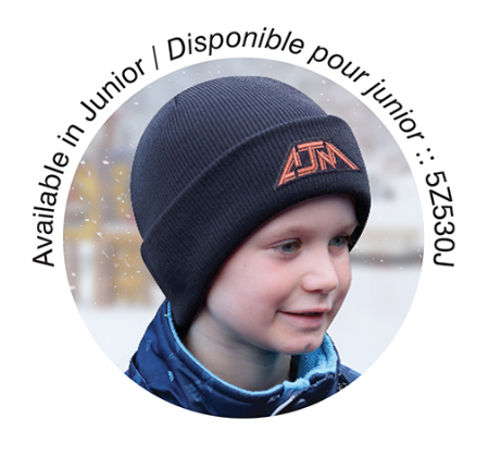AJM International Lightweight Acrylic Cuff Toque - 5Z530M