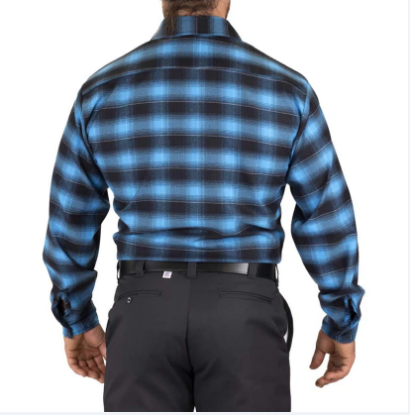 BIG BILL® Stretch Flannel Shirt - Royal Blue - 121ST