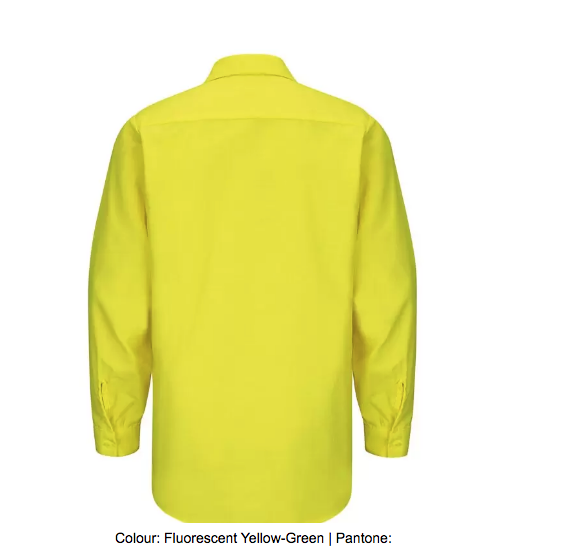 RED KAP® ENHANCED VISIBILITY LONG SLEEVE RIPSTOP WORK SHIRT - SY14-EHV