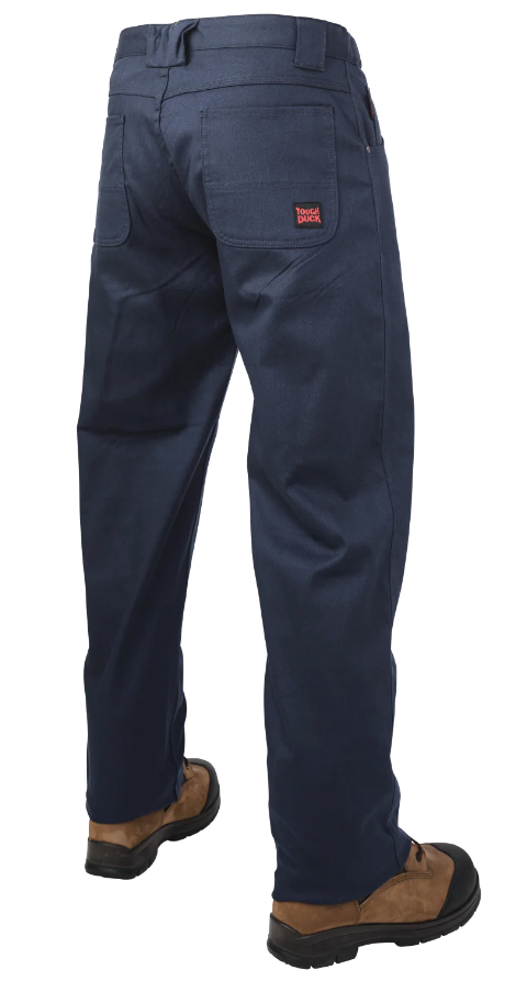 TOUGH DUCK RELAXED-FIT FLAT FRONT TOUGH FLEX TWILL PANT WITH EXPANDABLE WAIST - WP09