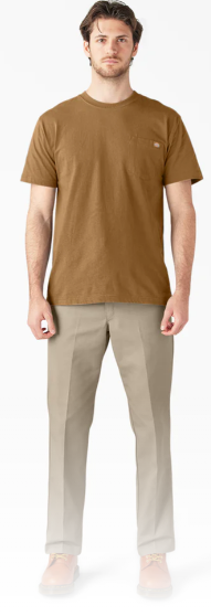 Dickies Heavyweight Short Sleeve Pocket T-Shirt - Brown Duck (BD) #WS450