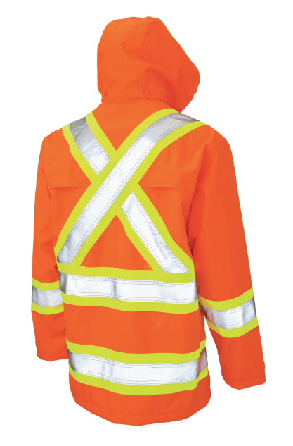 TOUGH DUCK RIPSTOP SAFETY RAIN JACKET - S372