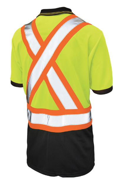 TOUGH DUCK BIRDSEYE MESH SHORT-SLEEVE SAFETY POLO SHIRT - ST17