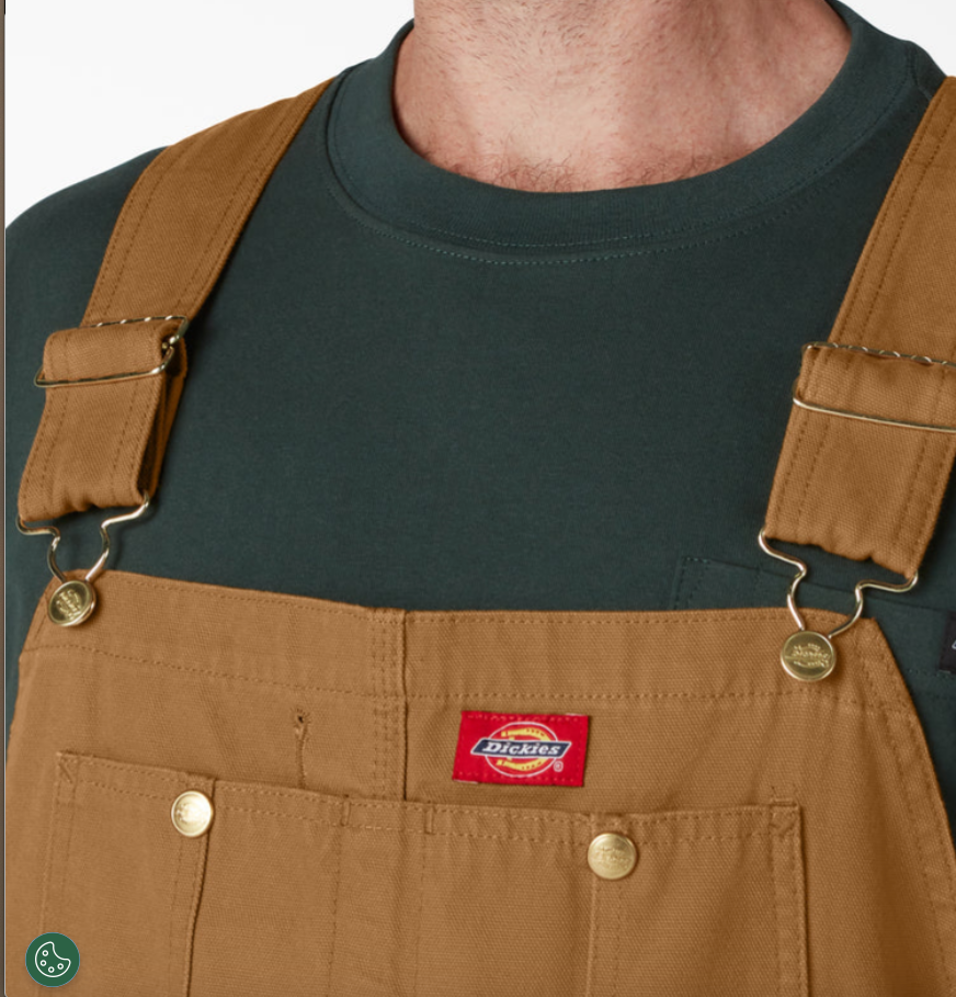 Dickies Classic Bib Overalls - Rinsed Brown Duck (RBD)