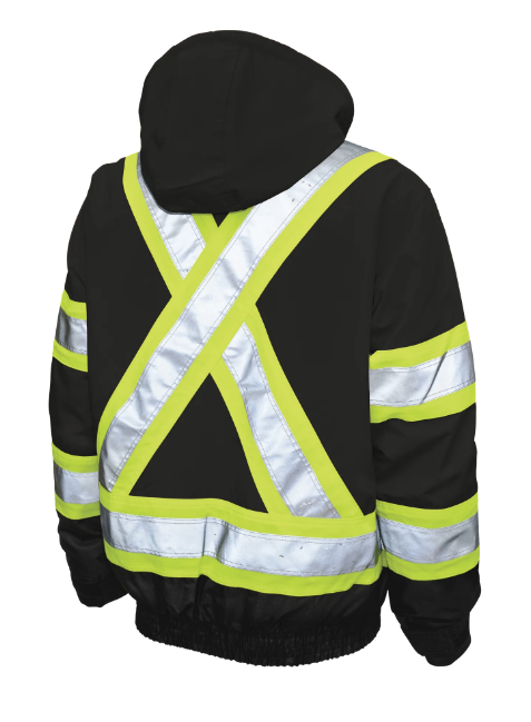 TOUGH DUCK POLY OXFORD 3-IN-1 SAFETY BOMBER WITH FLEECE LINER - S413