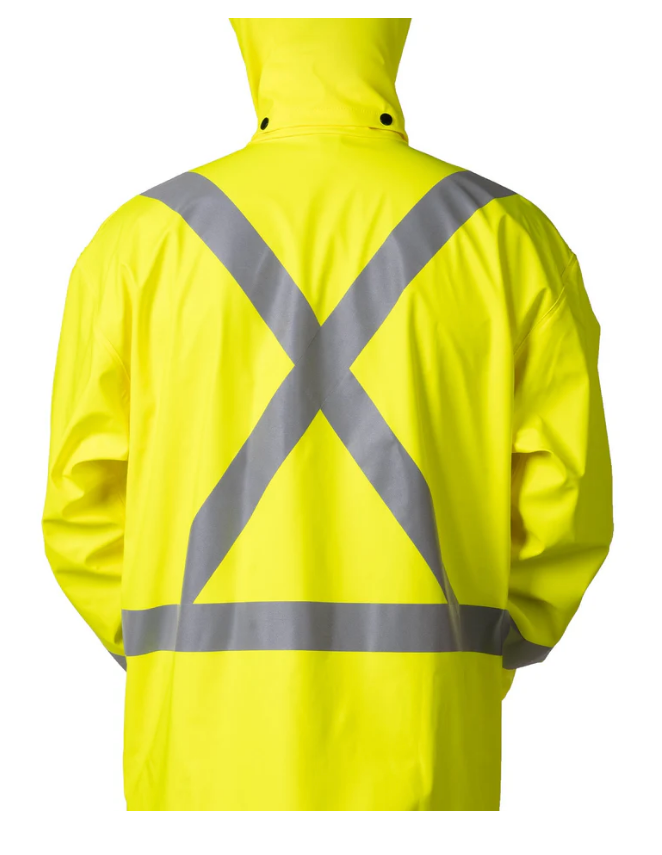 Forcefield Lightweight Fire Resistant (FR) Hi-Vis Safety Rain Jacket 023-81551-DH