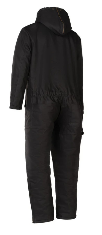 Forcefield Winter Lined Black Cotton Canvas Coverall 024-GA34