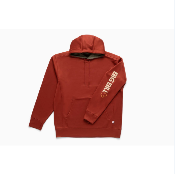 BIG BILL® Technical Fleece Pullover Hoodie with Graphic Logo - BBFL80