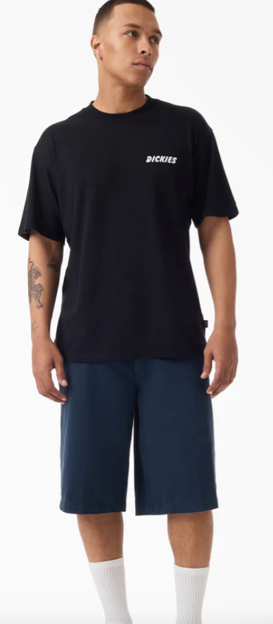 Dickies Worn In Loose Work Shorts, 13"