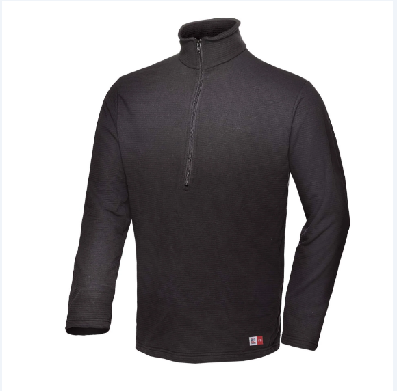 Big Bill® Flame Resistant Quarter-Zip Sweatshirt - Black - DW29PS11