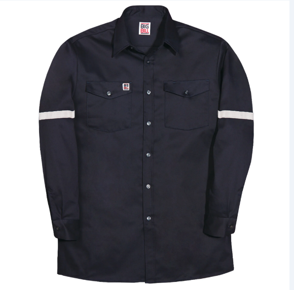 BIG BILL® Industrial Work Shirt - Navy - RT100