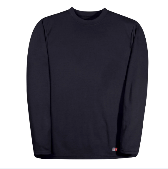 BIG BILL® Lightweight Air Flow Flame Resistant Long Sleeve T-shirt - Navy - DW3VT5