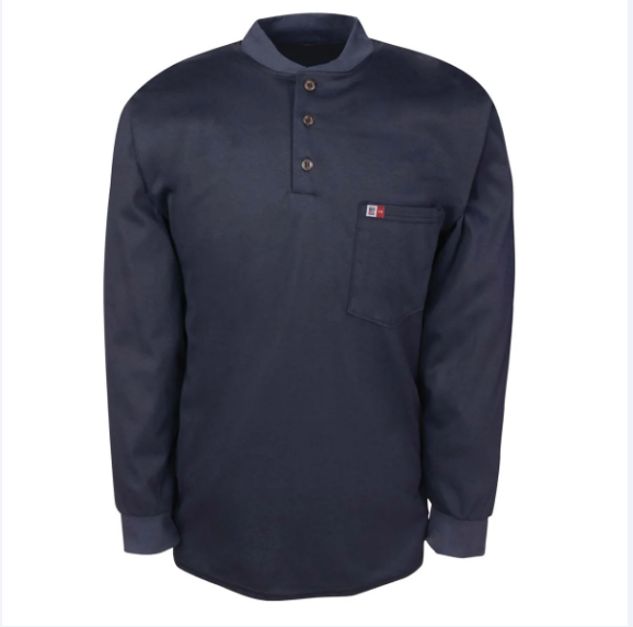 BIG BILL® Flame Resistant Long Sleeve Henley Shirt - DW18KI6