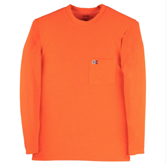 BIG BILL® Midweight Flame Resistant Long Sleeve T-Shirt - DW5PD8