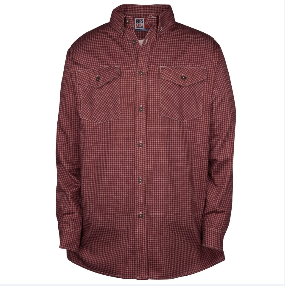 Big Bill® Button Down Flame Resistant Shirt - Red - 147BDSA6