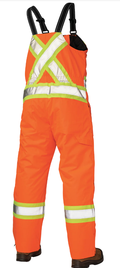 TOUGH DUCK POLY OXFORD INSULATED SAFETY BIB OVERALL - S798