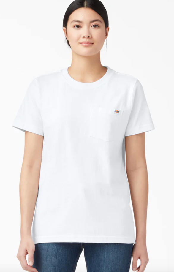 Dickies Women's Heavyweight Short Sleeve Pocket T-Shirt