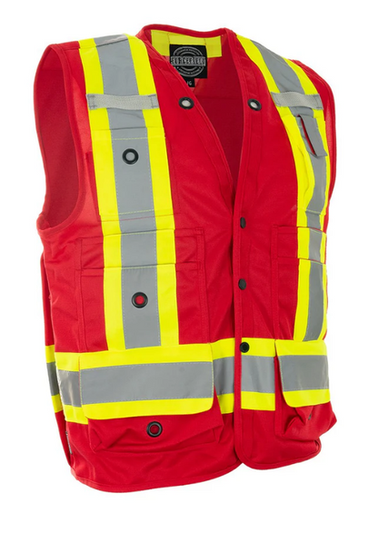Forcefield Hi Vis Safety Surveyor's Vest 022-TVSURV168
