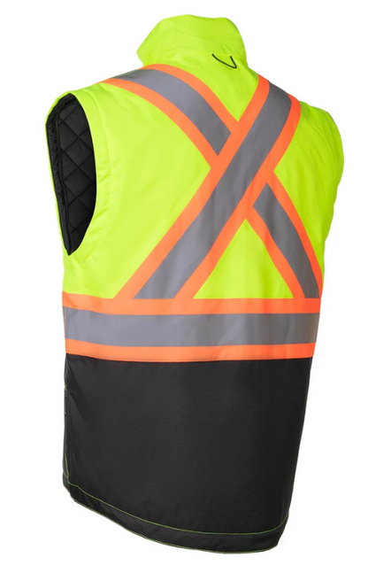 Forcefield Lime "Torngat" Premium Ripstop 4-in-1 Hi-Vis Safety Parka 024-EN705RLY-TG