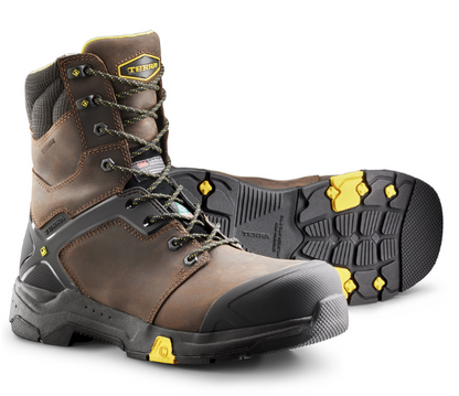 Men's Terra Carbine 8" Waterproof Composite Toe Safety Work Boot - 4TCRBK/4TCRBN/4TCRWT