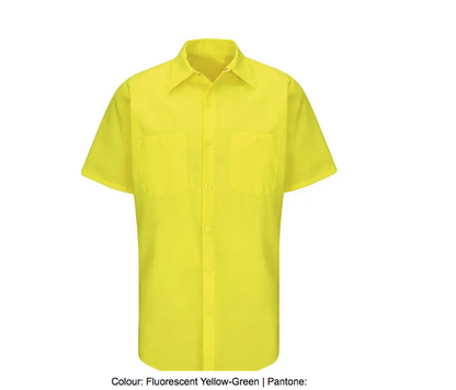 RED KAP® ENHANCED VISIBILITY SHORT SLEEVE RIPSTOP WORK SHIRT - SY24-EHV