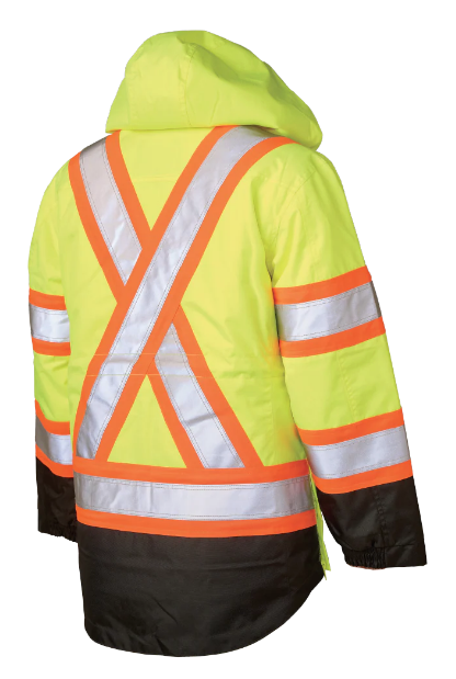 TOUGH DUCK WOMEN'S POLY OXFORD 5-IN-1 SAFETY JACKET - SJ46