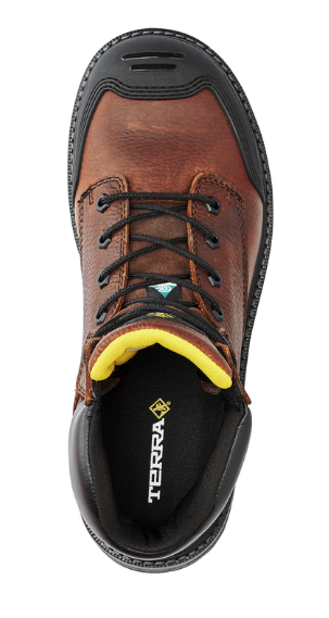 Men's Terra Patton 6" Aluminum Toe Safety Work Boot - 4NS6BK/4NS6BN