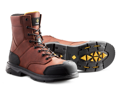 Men's Terra Patton 8" Aluminum Toe Safety Work Boot - 4NS5BK/4NS5BN