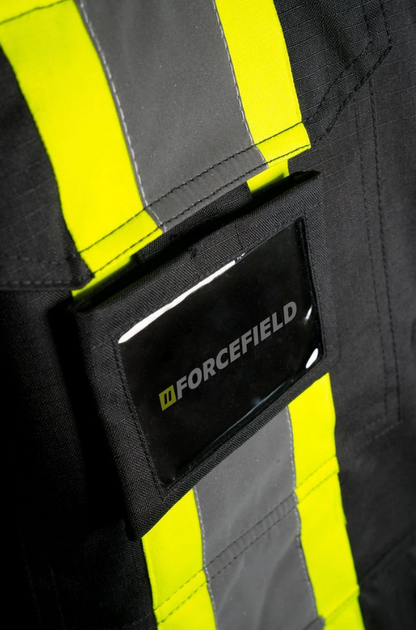 Forcefield Hi Vis Winter Safety Parka with Removable Down Insulated Nylon Puffer Jacket 024-EN705RD