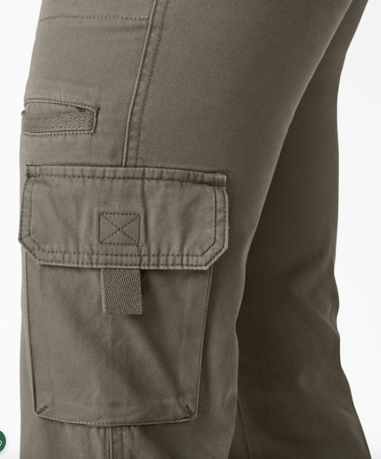 Dickies Women's Relaxed Fit Straight Leg Cargo Pants