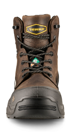 Men's Terra Exile 25 6" Waterproof Composite Toe Safety Work Boot - Black (1009BK), Dark Brown (1009DB)