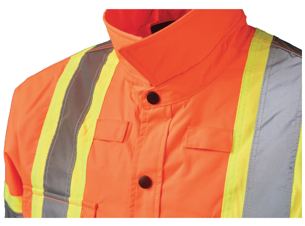 TOUGH DUCK QUILT-LINED HOODED SAFETY JAC-SHIRT -  SJ51