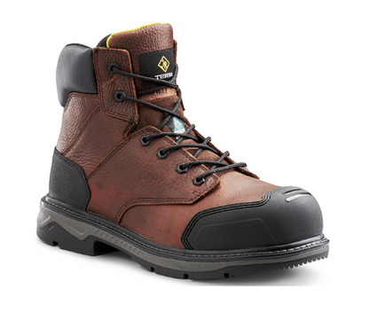 Men's Terra Patton 6" Aluminum Toe Safety Work Boot - 4NS6BK/4NS6BN