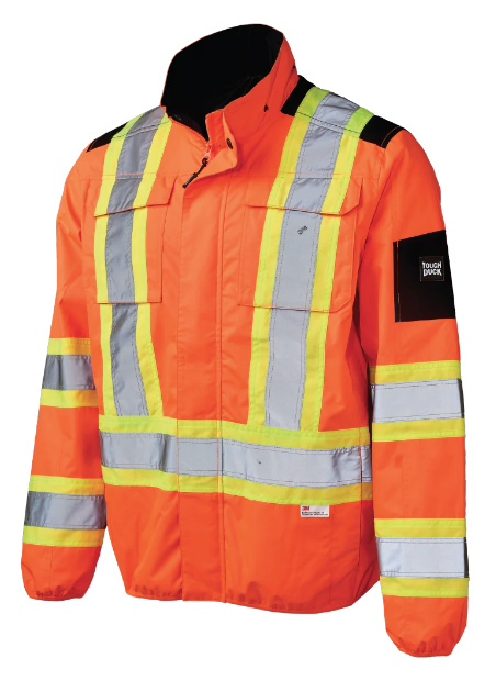 TOUGH DUCK  LIGHT WEIGHT MESH-LINED SAFETY JACKET - SJ50