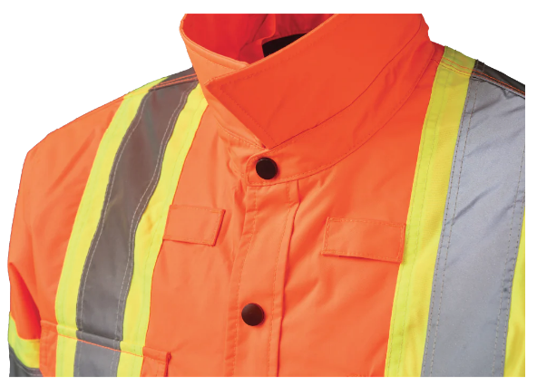TOUGH DUCK QUILT-LINED HOODED SAFETY JAC-SHIRT - SJ51
