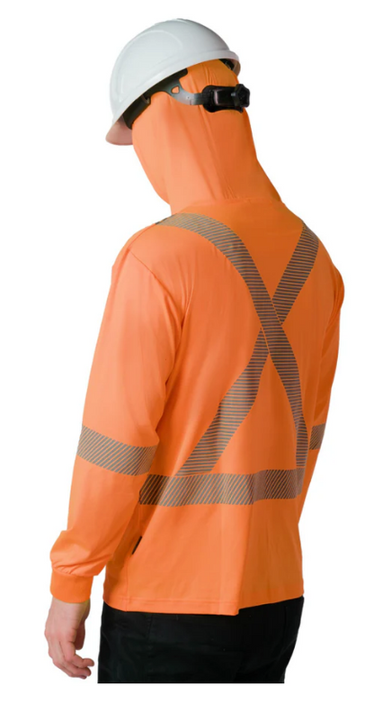 Forcefield Hooded Long Sleeve Ultrasoft Technical Tee 022-SPXCSA