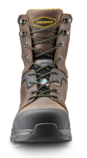 Men's Terra Carbine 8" Waterproof Composite Toe Safety Work Boot - 4TCRBK/4TCRBN/4TCRWT