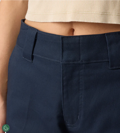 Dickies Women's Super Flex Flat Front Shorts, 9"