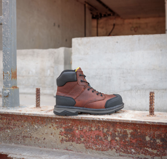 Men's Terra Patton 6" Aluminum Toe Safety Work Boot - 4NS6BK/4NS6BN