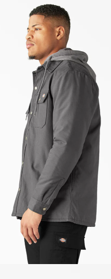 Dickies Water Repellent Duck Hooded Shirt Jacket