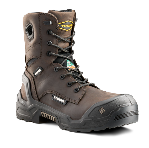 Men's Terra Exile 25 8" Waterproof Composite Toe Safety Work Boot - 1311BK/1311DB